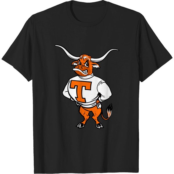 Longhorn Vintage Mascot Alternate Smaller - Texas - T-Shirt-image