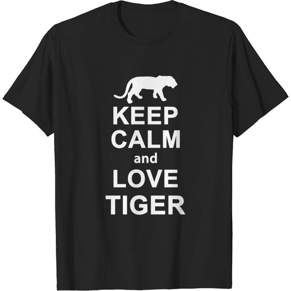 Keep Calm And Love Tiger Costume Gift - Keep Calm And Love Tiger - T-Shirt-image