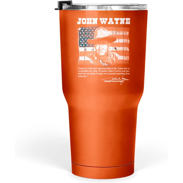 John Wayne - Awesome John Wayne American Flag Te Tumblers 30 Oz-image