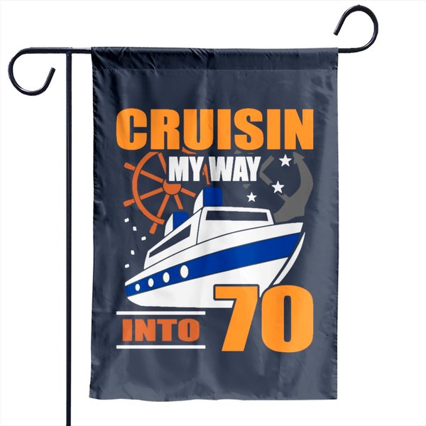 70th Birthday Garden Flags