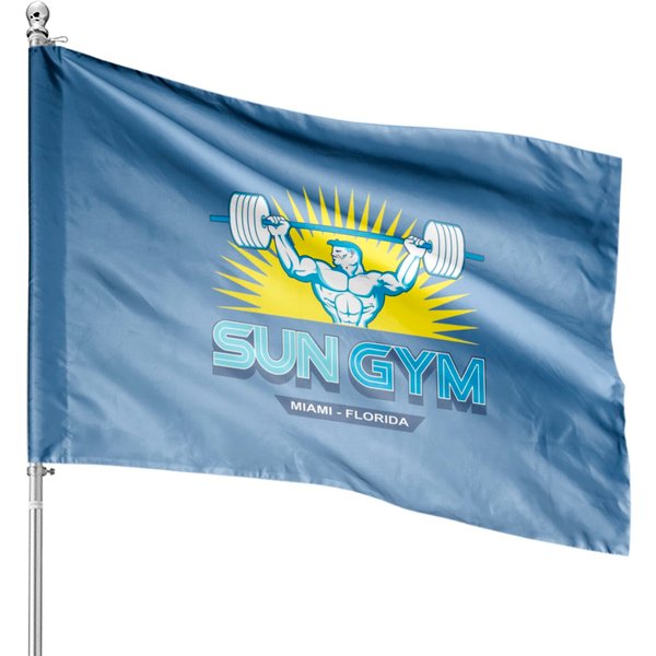 Sun Gym House Flag House Flags-image