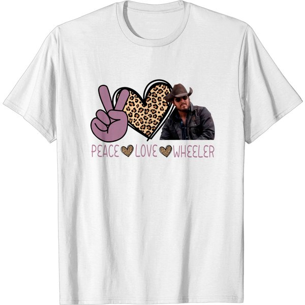 Send Rip Wheeler, Peace Love Wheeler T-Shirt-image