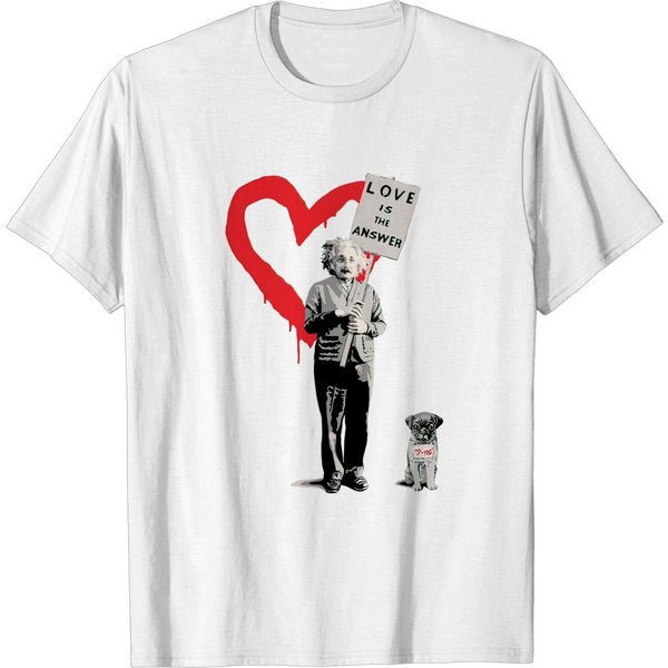 Banksy Einstein Love Is The Answer - Banksy - T-Shirt-image