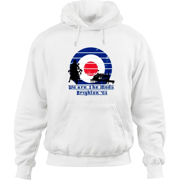 We Are The Mods Brighton '64 Scooter Raf Roundel - Mod Scooter - Hoodies-image