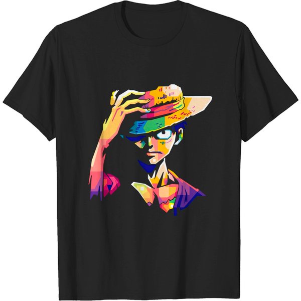Monkey D Luffy Wpap Popart - Monkey D Luffy - T-Shirt-image