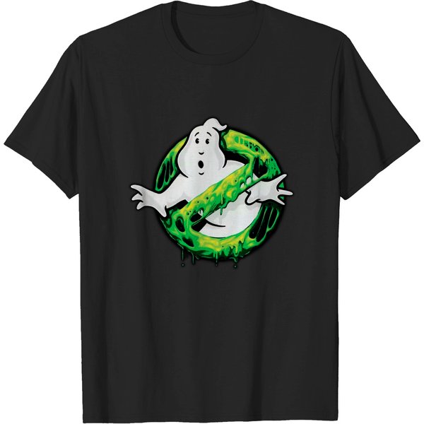 Ghostbusters Classic Slime Ghost Logo Graphic T-Shirt-image