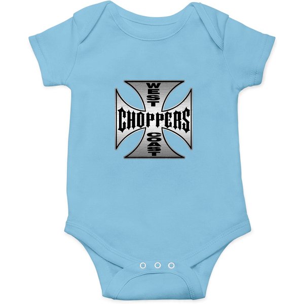 West Coast Chopper Black Iron Cross Onesies-image