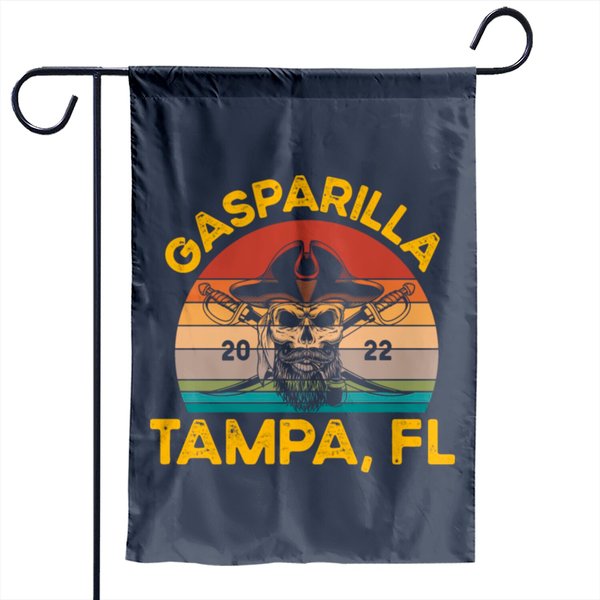Gasparilla 2022 Tampa Fl Pirate Festival Ship Part Garden Flags-image