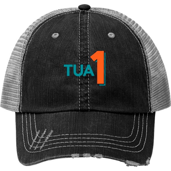 Tua #1 - Miami Dolphins -Print Trucker Hats-image