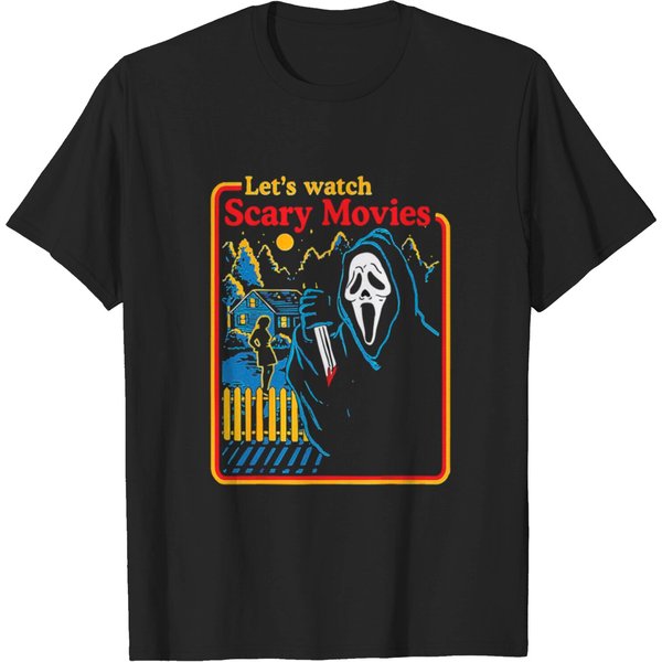 Screaming Ghostface Scream Watch Scary Halloween T-Shirt-image