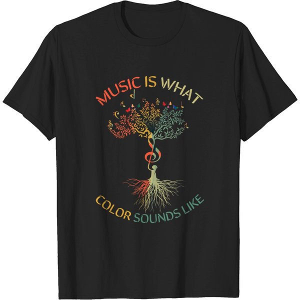 Music What Colors Sounds Like Musician Musical - Music - T-Shirt-image