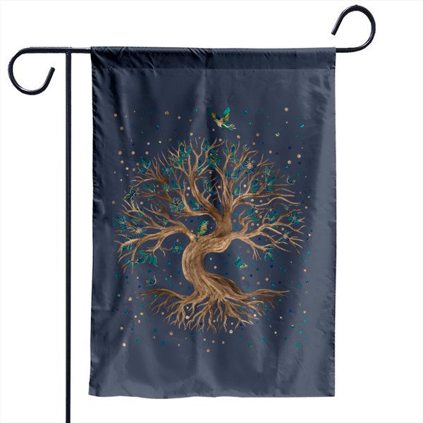 Tree Of Life - Yggdrasil Garden Flags-image
