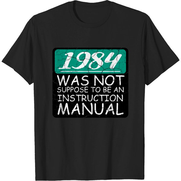 1984 Instruction Manual Old And Smart Gift T-Shirt-image