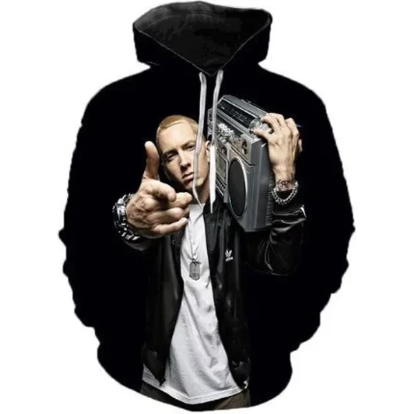 3d Eminem Hoodie - Slim Shady Rapper Apparel