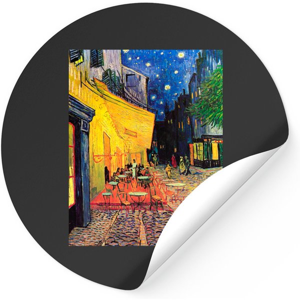 Night Cafe By Vincent Van Gogh - Van Gogh - Stickers-image