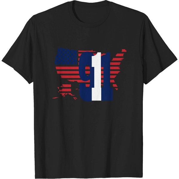 911 With Flag American - 911 - T-Shirt-image