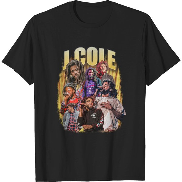J Cole Vintage Rapper T-Shirt-image