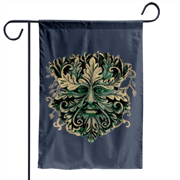The Green Man Garden Flags-image