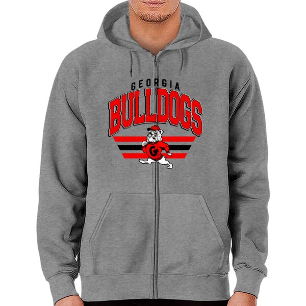 Vintage Georgia Zip Hoodies