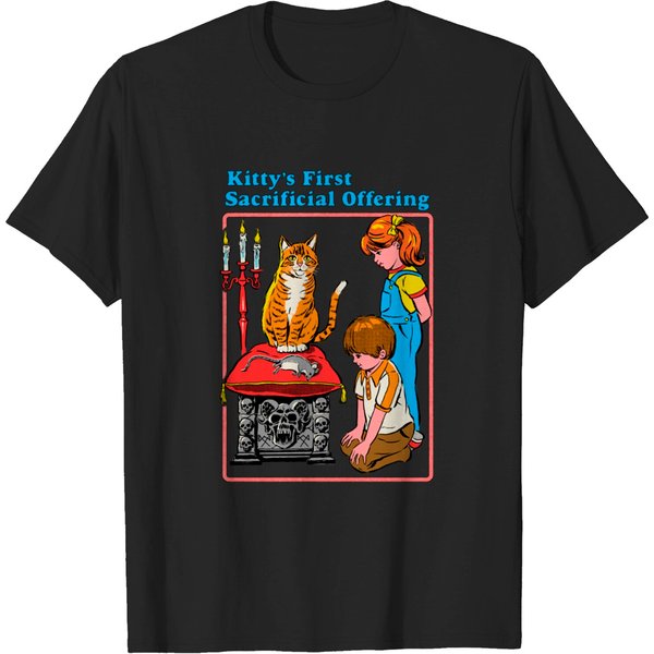 Kitty'S First Offering - Cat - T-Shirt-image