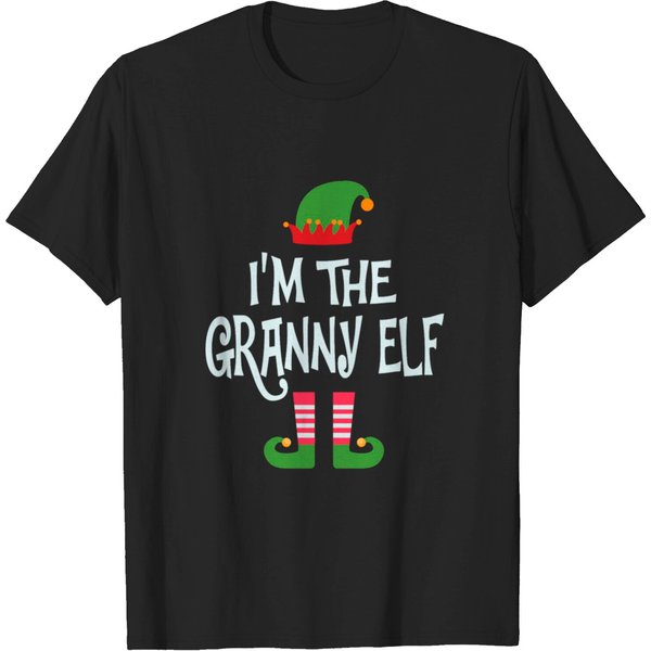 Granny Elf Matching Outfit For Christmas T-Shirt-image