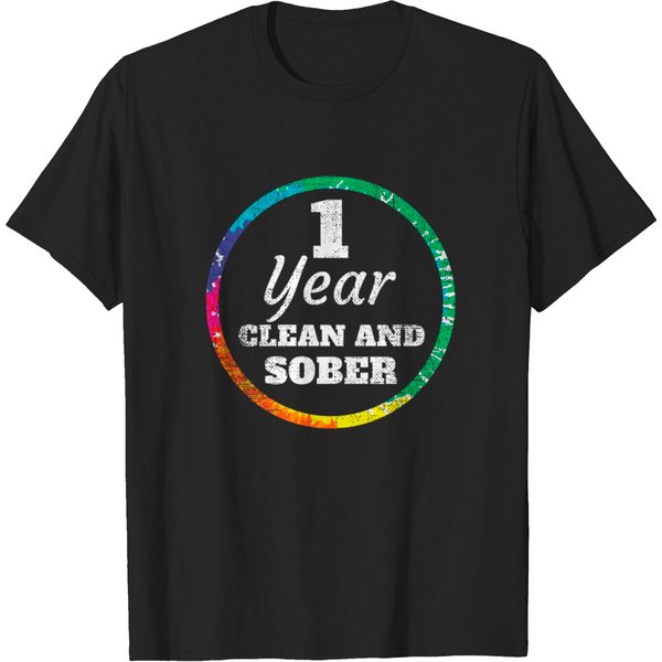 1 Year Clean And Sober Addiction Product T-Shirt-image