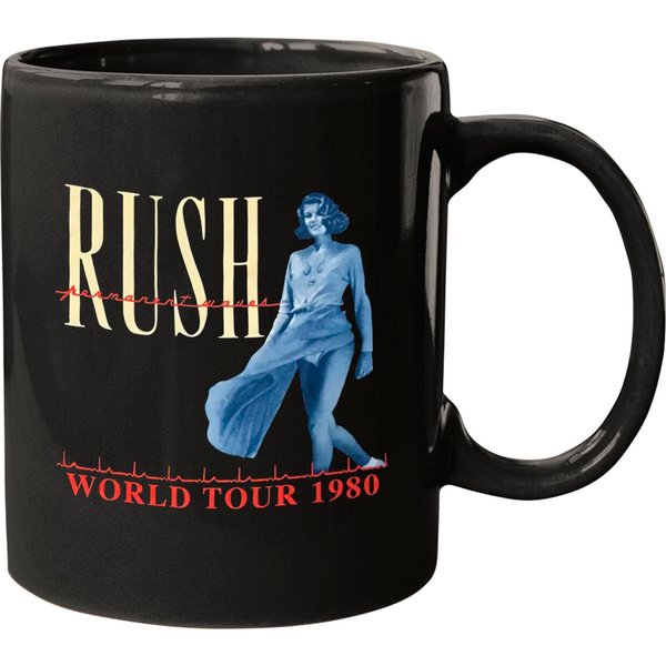 Rush Band Mugs, Vintage Rush World Tour 1980 Mugs-image
