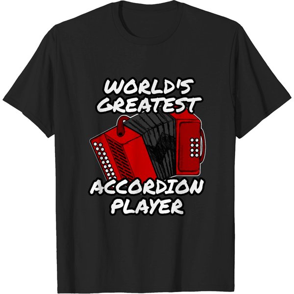World's Greatest Accordion Player Accordionist T-Shirt-image