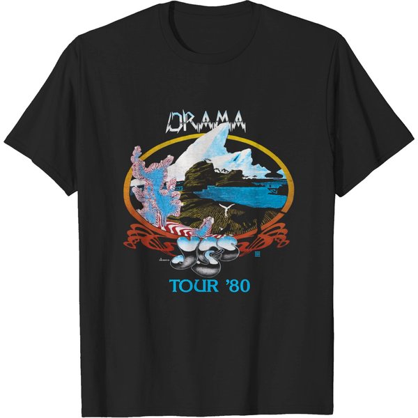 Vintage 1980 Yes Drama Tour Shirt-image