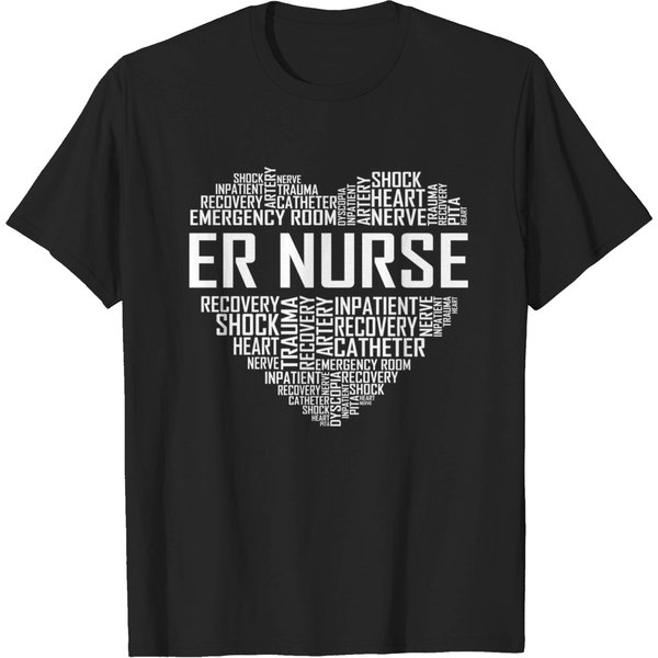 Er Nurse Heart - Er Nurse Heart - T-Shirt-image