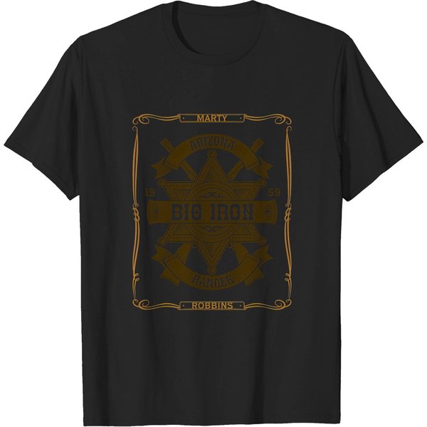 Big Iron By Marty Robbins - Gunfighter Ballad - Marty Robbins - T-Shirt-image