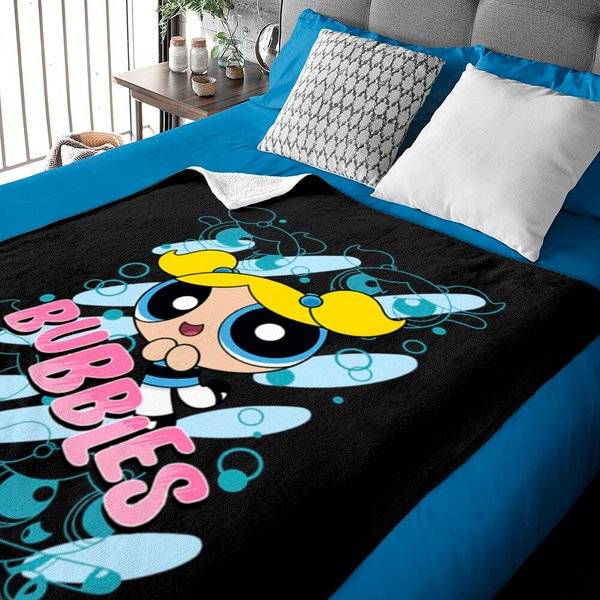 Cn The Powerpuff Girls Bubbles Moves Baby Blankets Baby Blankets-image