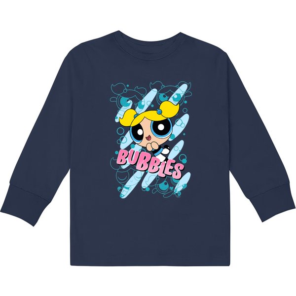 Cn The Powerpuff Girls Bubbles Moves Kids Long Sleeve T-Shirts Kids Long Sleeve T-Shirts-image