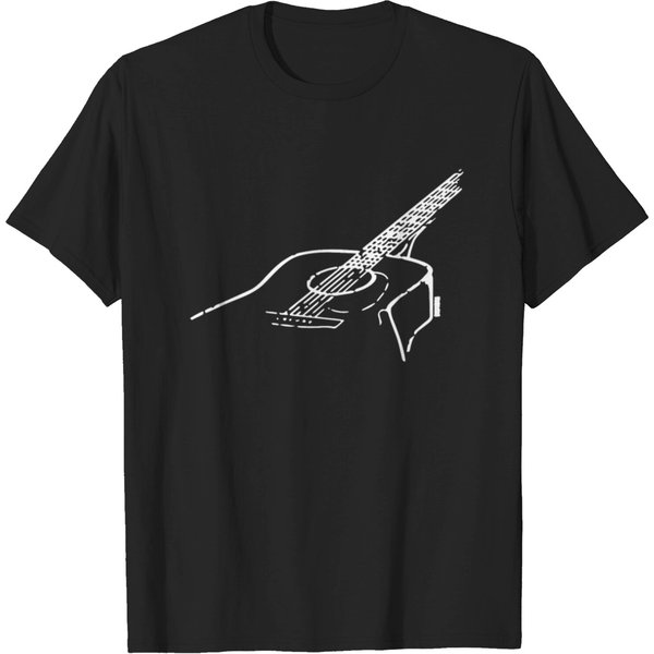 Acoustic Guitar Musician Play Instrument Love Musi T-Shirt-image