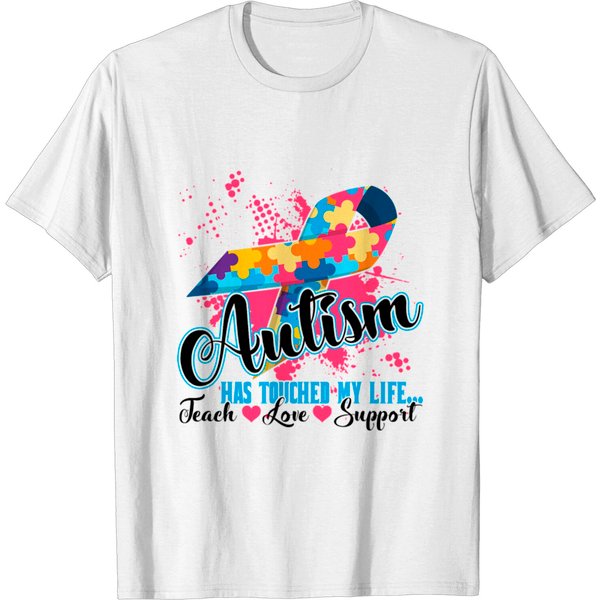 Autism Teacher Teach Love Shirt T-Shirt-image