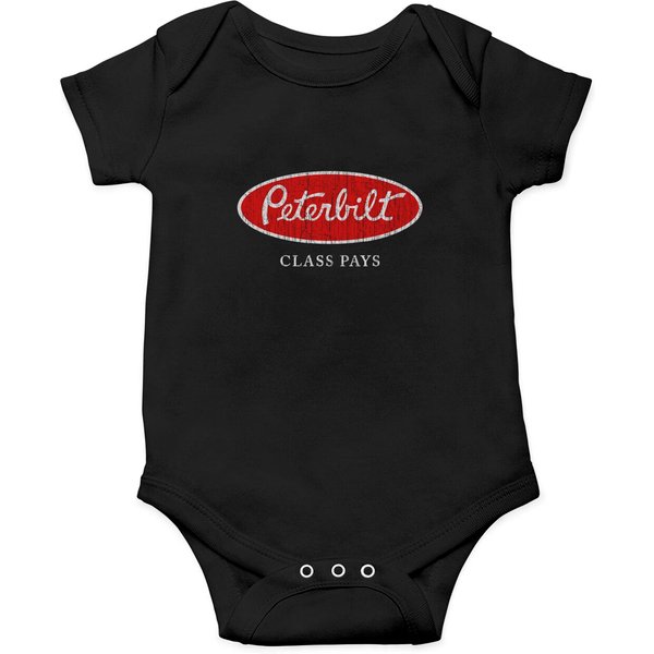 Peterbilt Class Pays - Trucker Quote - Onesies-image