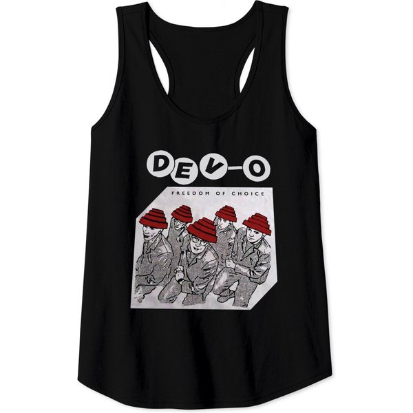 Devo Band Premium Shirt, Devo Freedom And Choice Tank Tops-image