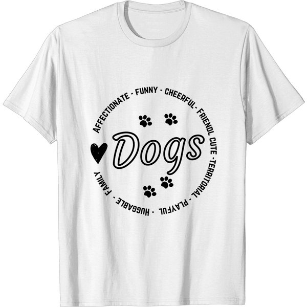 I Love Dogs - Dogs Design - T-Shirt-image