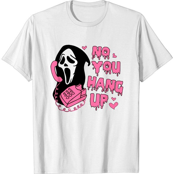 No You Hang Up Halloween Shirts, Ghostface Scream-image
