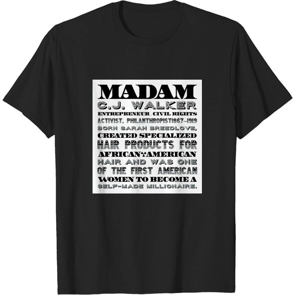 Madam Cj Walker - Black Girl Magic - T-Shirt-image
