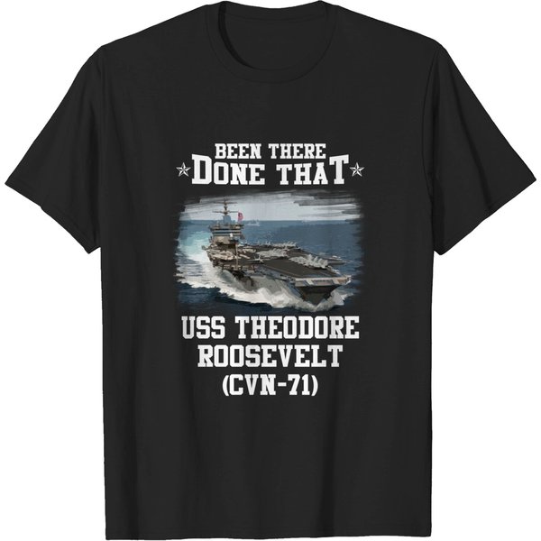 Uss Theodore Roosevelt Cvn-71 Navy Ships - Father Day - T-Shirt-image
