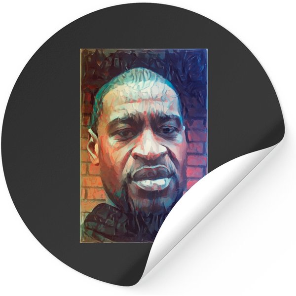George Floyd - Painting - George Floyd - Stickers-image