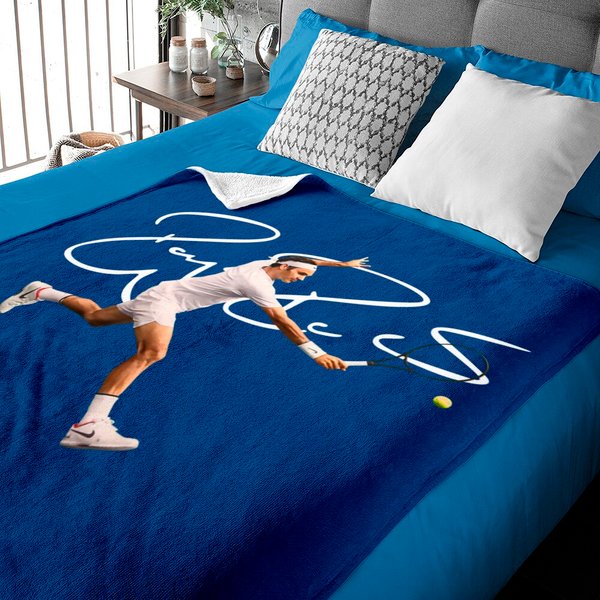 Roger Federer Autograph - Roger Federer - Baby Blankets-image