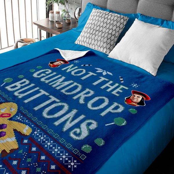 Shrek Not The Gumdrop Buttons Ugly Style Christmas Baby Blankets-image