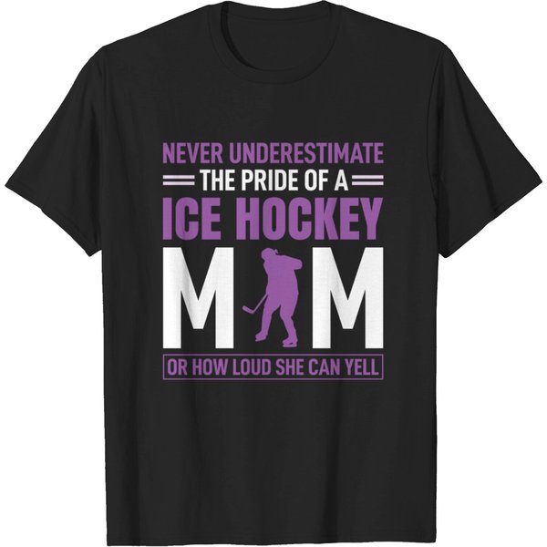 Never Underestimate The Pride Of A Ice Hockey Mom T-Shirt-image