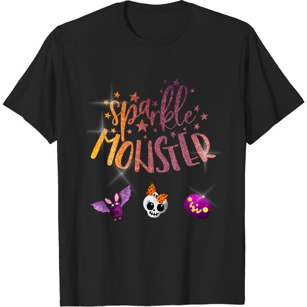 Sparkle Monster Funny Halloween Cute Easy Costume - Kids Halloween - T-Shirt-image