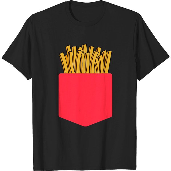 French Fries In Pocket - Fries - T-Shirt-image