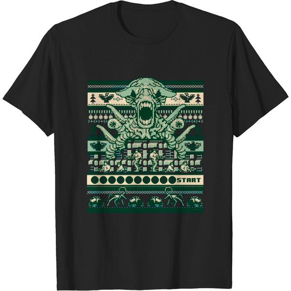 A Contra Family Christmas - Nintendo - T-Shirt-image