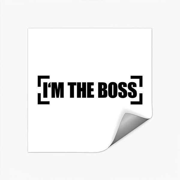 I'm The Boss Stickers-image