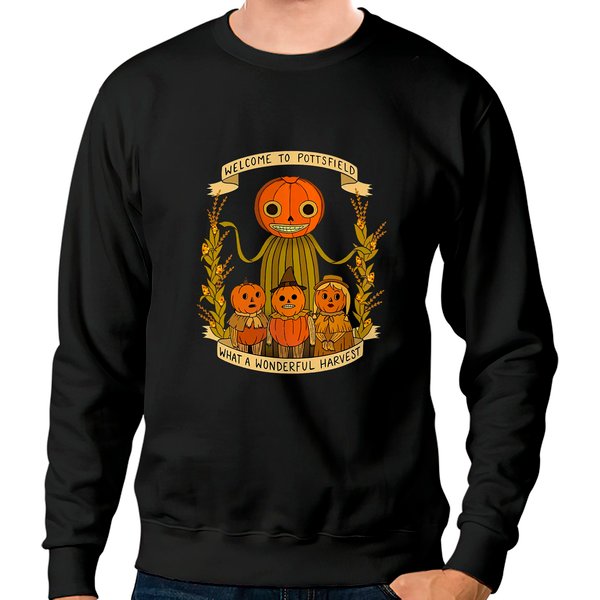 Welcome To Pottsfield Sweatshirt, Halloween Spooky Sweatshirt-image